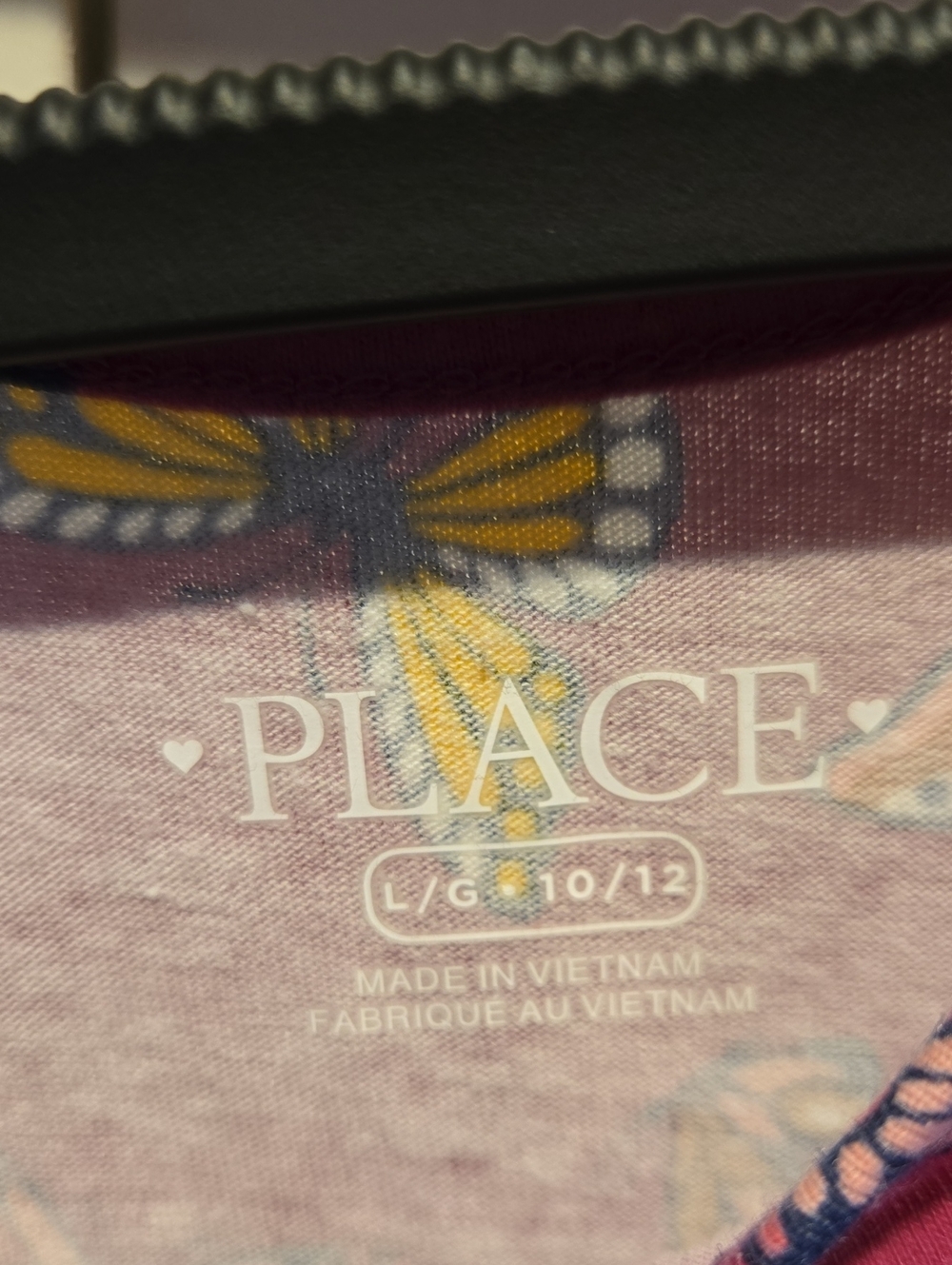 The Children's Place Magenta Butterfly Print Long-Sleeve Dress - Picture 3 of 3
